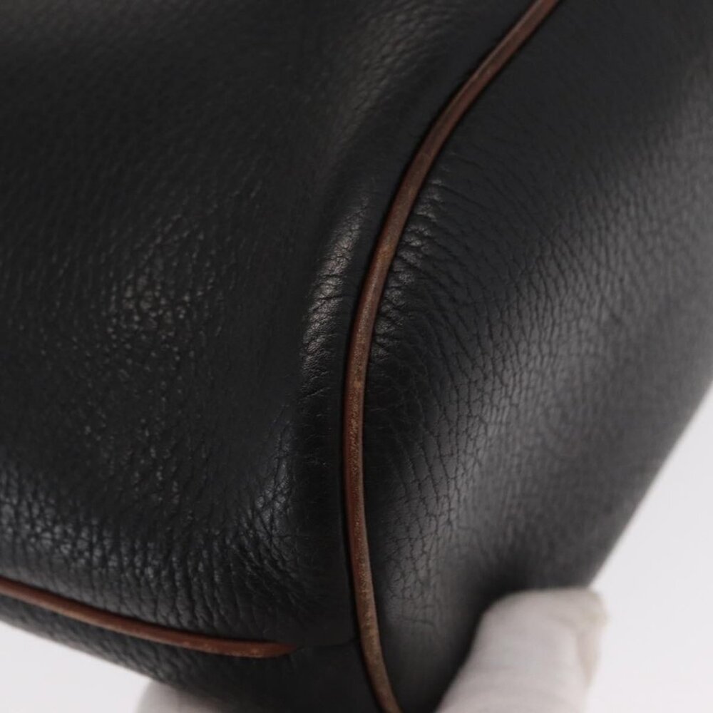 Authentic GUCCI Shoulder Bag Leather Black Gold 001 904 0791 - Picture 4 of 16